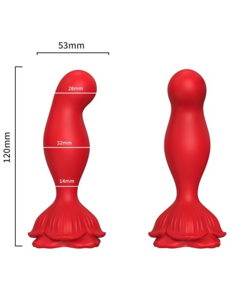 ARMONY - PINK VIBRATOR  ANAL PLUG REMOTE CONTROL RED