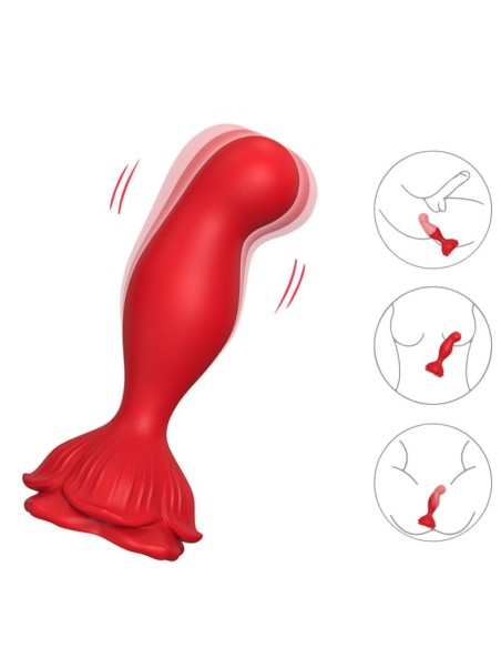 ARMONY - PINK VIBRATOR  ANAL PLUG REMOTE CONTROL RED