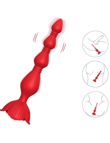 ARMONY - PINK VIBRATOR PAGODA  ANAL PLUG RED