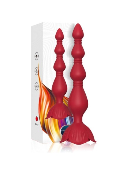 ARMONY - PINK VIBRATOR PAGODA  ANAL PLUG RED