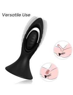 ARMONY - VIBRATOR  ANAL PLUG SILICONE BLACK 2