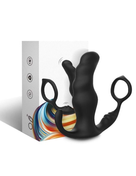 ARMONY - KNIGHT VIBRATOR ANAL PROSTATE  RING REMOTE CONTROL BLACK