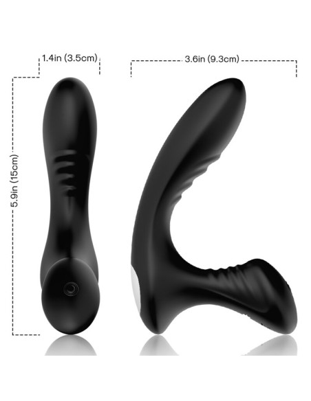 ARMONY - STORM VIBRATOR ANAL PROSTATE  PLUG REMOTE CONTROL BLACK