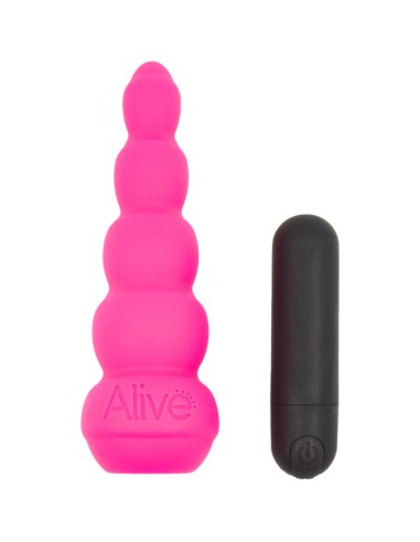 ALIVE - LANCE PRO ESTIMULADOR  VIBRADOR ANAL ROSA