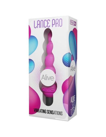 ALIVE - LANCE PRO ESTIMULADOR  VIBRADOR ANAL ROSA