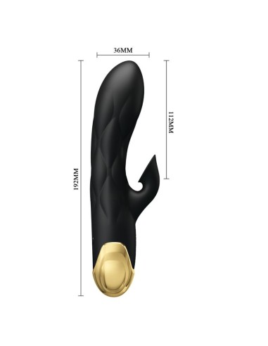 PRETTY LOVE - BLACK RECHARGEABLE GOLD PLATED...