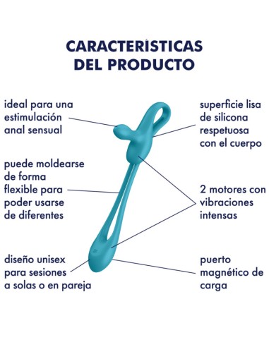 SATISFYER - PLUG  PLAY 1 FLEXIBLE MULTIVIBRATOR