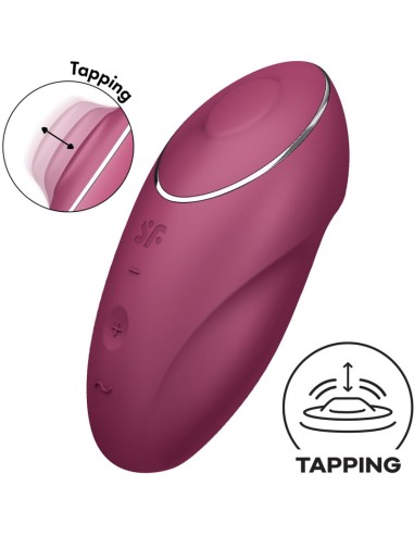 SATISFYER - TAP  CLIMAX 1 VIBRADOR LAY-ON ROJO