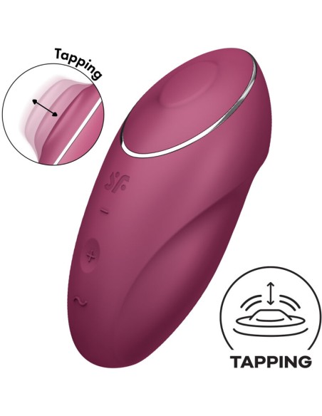 SATISFYER - TAP  CLIMAX 1 VIBRADOR LAY-ON ROJO