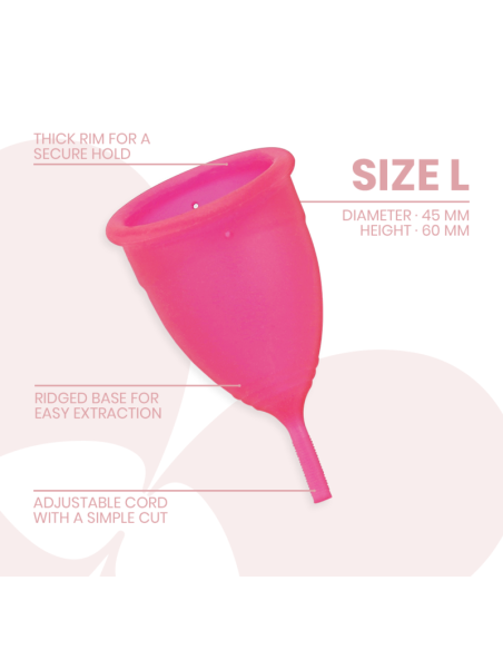 INTIMICHIC - MENSTRUAL CUP MEDICAL GRADE SILICONE - SIZE L