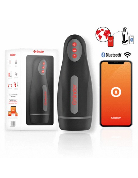 ONINDER - SEOUL MASTURBADOR MASCULINO DE COMPRESIÓN Y VIBRACIÓN - APP GRATUITA