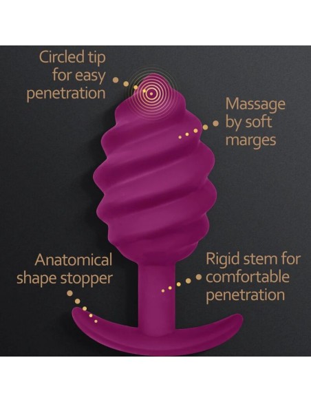 G-VIBE - GPLUG TWIST 2 PLUG ANAL MORADO