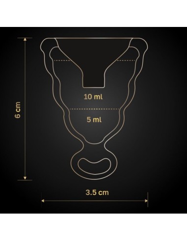 G-VIBE - GCUP COPA MENSTRUAL NEGRA