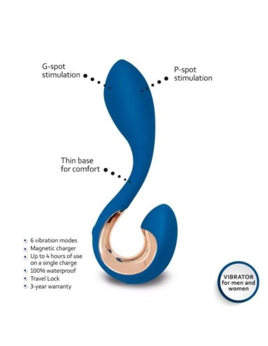 G-VIBE - GPOP 2 VIBRADOR PUNTO G Y P AZUL INDIGO