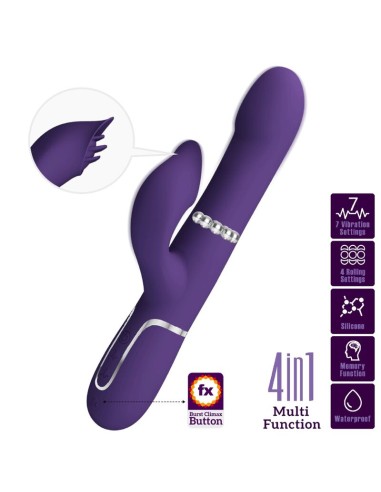 PRETTY LOVE - ZALIN RABBIT VIBRATOR PEARLS 4 IN...