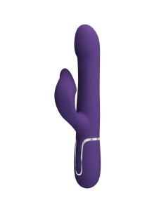 PRETTY LOVE - ZALIN RABBIT VIBRATOR PEARLS 4 IN 1 PURPLE 2