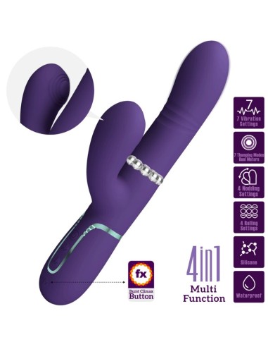 PRETTY LOVE - MULTIFUNCTION G-SPOT VIBRATOR PURPLE