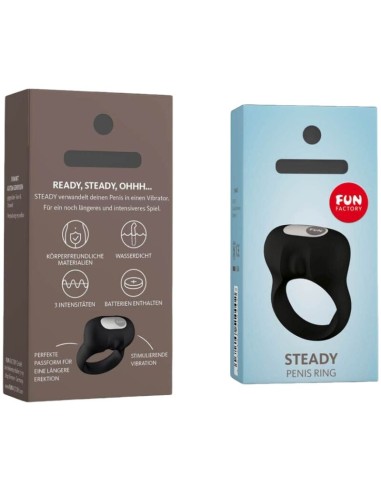 FUN FACTORY - STEADY ANILLO PENE CON VIBRACIÓN...