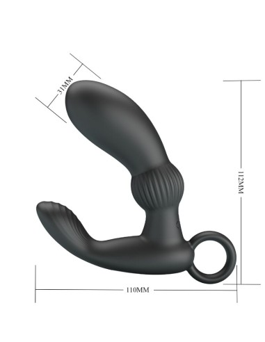 PRETTY LOVE - CAYLA ANAL VIBRATOR MASSAGER BLACK