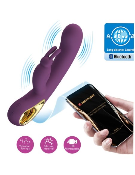 PRETTY LOVE - LIAM RABBIT VIBRATOR  G SPOT STIMULATOR PURPLE