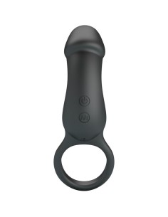 PRETTY LOVE - TRAE VIBRATING BLACK RING WITH STIMULATOR 2