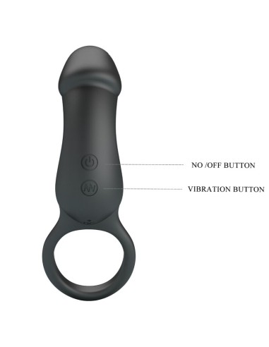 PRETTY LOVE - TRAE VIBRATING BLACK RING WITH...