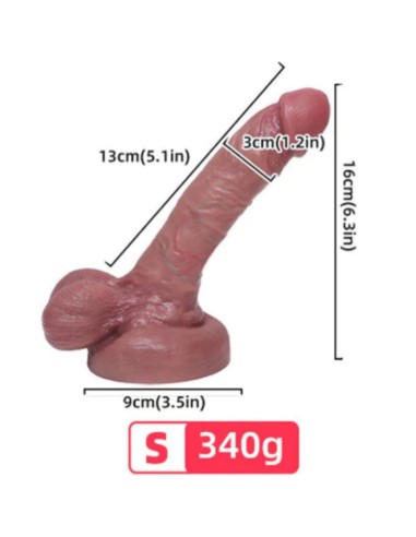 ARMONY - DILDO REALISTICO SILICONA LIQUIDA 13 CM
