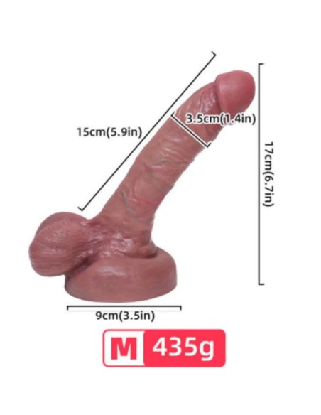 ARMONY - DILDO REALISTICO SILICONA LIQUIDA 15 CM