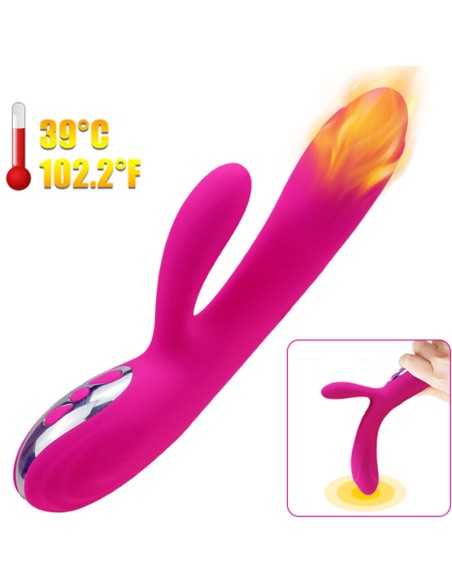 ARMONY - VIBRADOR  ESTIMULADOR FLEXIBLE EFECTO CALOR FUCSIA