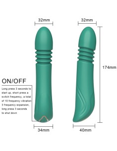 ARMONY - VIBRADOR  THRUSTING PUNTO G VERDE 2