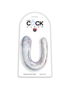 KING COCK - DOUBLE TROUBLE DOUBLE DILDO 33 CM CLEAR 2
