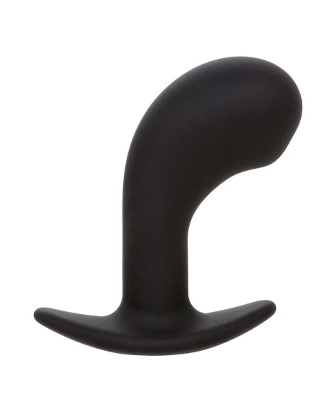 CALEXOTICS - ROCK BOTTOM PLUG ANAL CURVADO 10 VIBRACIONES SILICONA NEGRO