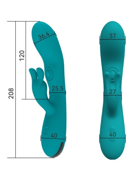 ARMONY - DANCING BUNNY VIBRADOR RABBIT 10 VELOCIDADES VERDE