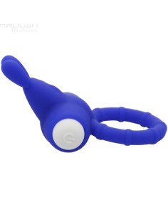 ARMONY - MS BUNNY ANILLO VIBRADOR SILICONA AZUL 2