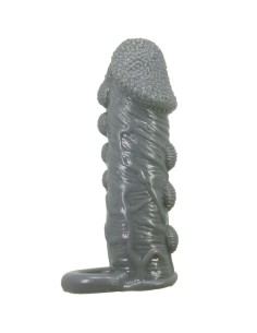 PRETTY LOVE - REALISTIC PENIS ENLARGER AND DELAY SLEEVE GREY 2