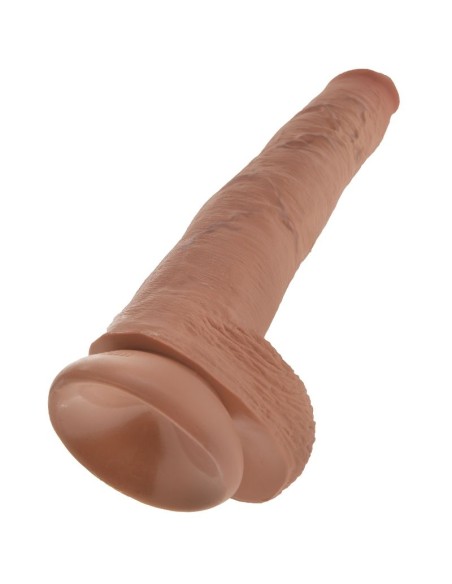 KING COCK PENE REALÍSTICO CON TESTÍCULOS 35.6 CM