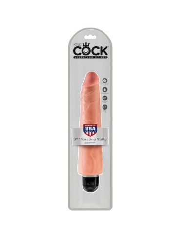 KING COCK 23 CM VIBRATING STIFFY - FLESH