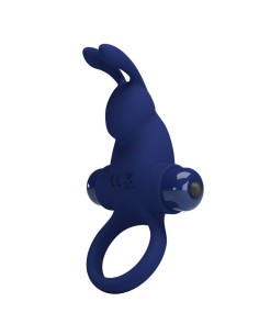 PRETTY LOVE - JIRO RABBIT RING WITH VIBRATION BLUE