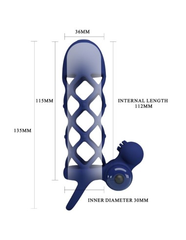 PRETTY LOVE - GIANN VIBRATOR RING WITH SILICONE...