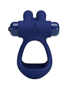 PRETTY LOVE - FRANCISCO DOUBLE VIBRATING RING RABBIT BLUE 2