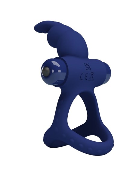 PRETTY LOVE - LUCHITO DOUBLE VIBRATING RING RABBIT BLUE