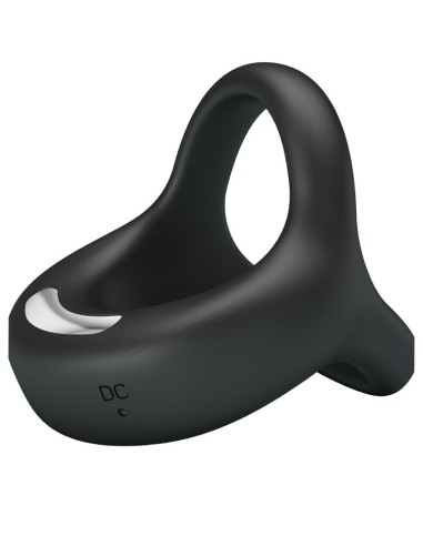PRETTY LOVE - ELLIOTT  BLACK VIBRATOR RING