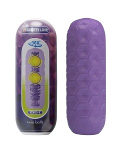 PRETTY LOVE - TWIN BALLS MALE MASTURBATOR PURPLE
