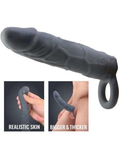 PRETTY LOVE - REALISTIC SKIN PENIS SLEEVE DARK...