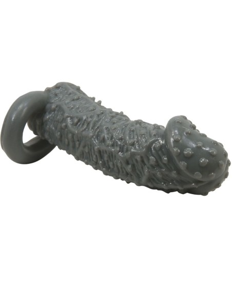 PRETTY LOVE - REALISTIC PENIS ENLARGER AND DELAY SLEEVE MODEL 2 GREY