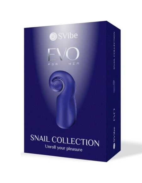 SNAIL VIBE - EVO FOR HIM MASTURBADOR MASCULINO SLIDE NROLL AZUL OSCURO