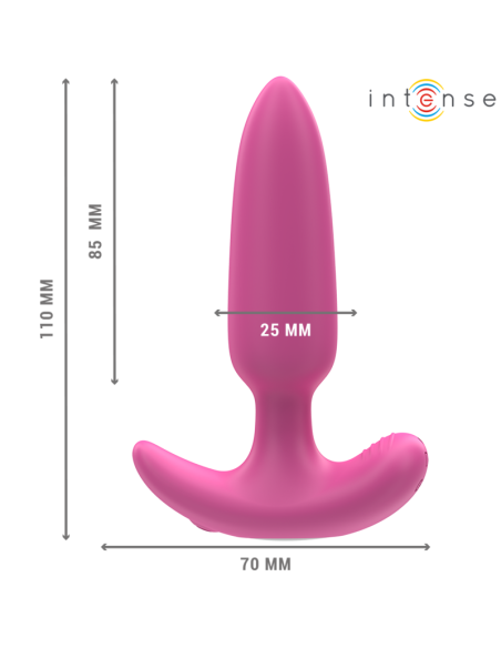 INTENSE - ROSS PLUG ANAL 10 VIBRACIONES ROSA CONTROL REMOTO