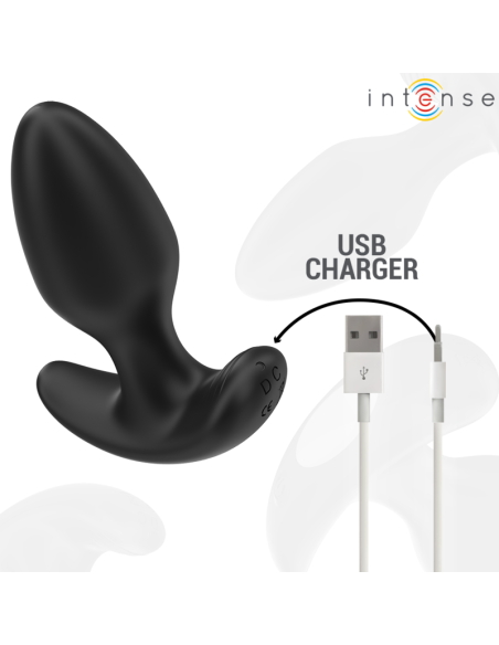 INTENSE - JOEY PLUG ANAL 10 VIBRACIONES NEGRO CONTROL REMOTO