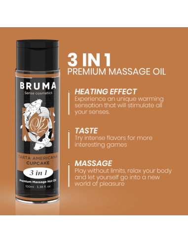 BRUMA - PREMIUM MASSAGE HOT OIL CUPCAKE 3 IN 1...