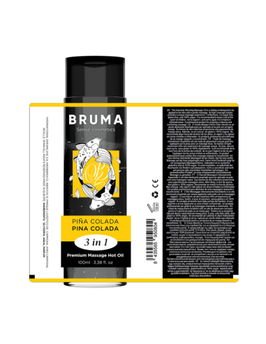 BRUMA - PREMIUM MASSAGE HOT OIL PINA COLADA 3...